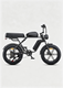 Bicicleta eléctrica estilo motocicleta M1