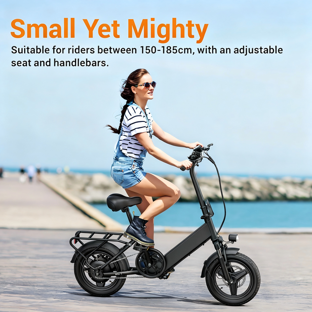 Hillmiles Mile 1 Ultrakompaktes Klapp-E-Bike | 250W Motor | 36V 10.4Ah | 60km Reichweite